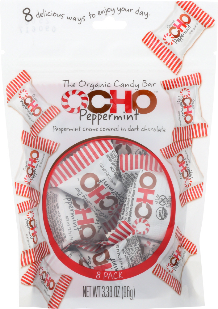 OCHO CANDY: Candy Peppermint Organic, 3.5 oz - 0859815002897