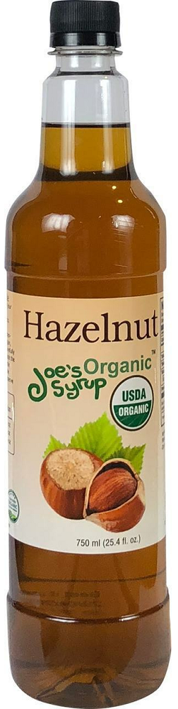 JOE’S SYRUP: Organic Hazelnut Syrup, 25.40 oz - 0859866006035