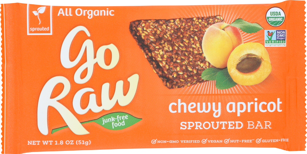 Organic Apricot Flaxseed Sprouted Bar - 859888000059