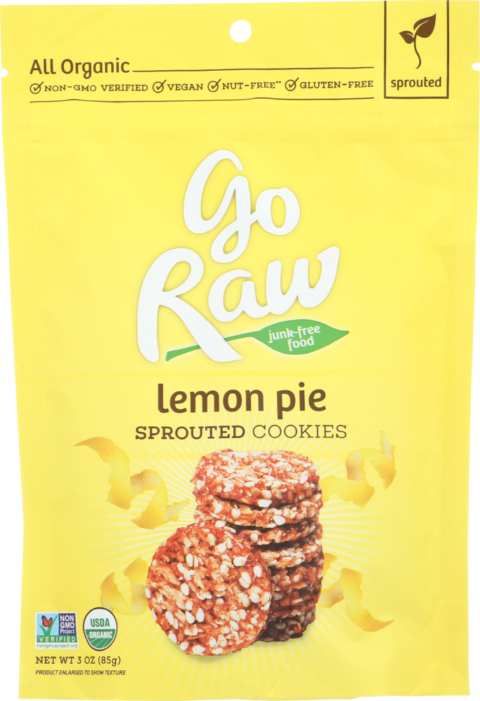 GO RAW: Cookie Lemon Pie Sprouted, 3 oz - 0859888000271