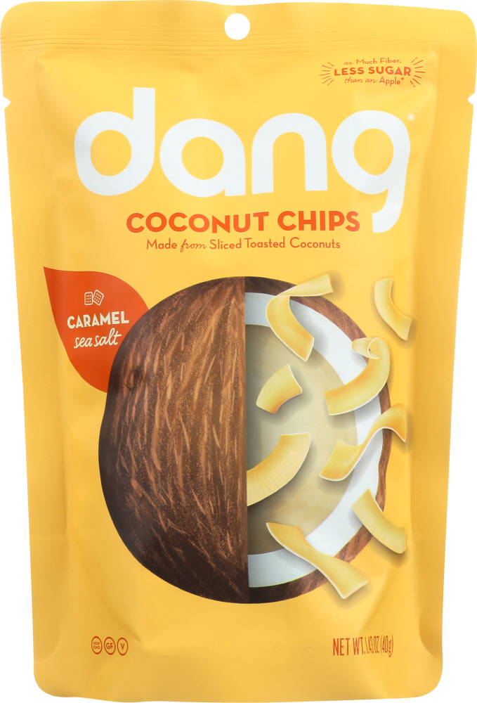 DANG: Caramel Sea Salt Toasted Coconut Chips, 1.43 oz - 0859908003084