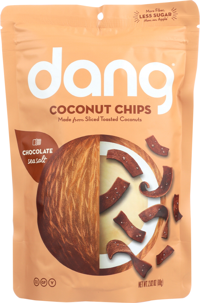DANG: Chocolate Sea Salt Coconut Chips, 2.82 oz - 0859908003336