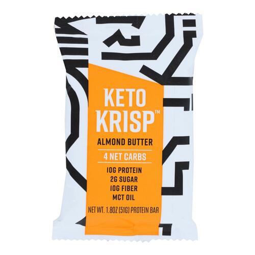 Keto Krisp - Bar Almond Butter - Case Of 12-1.8 Oz - almond