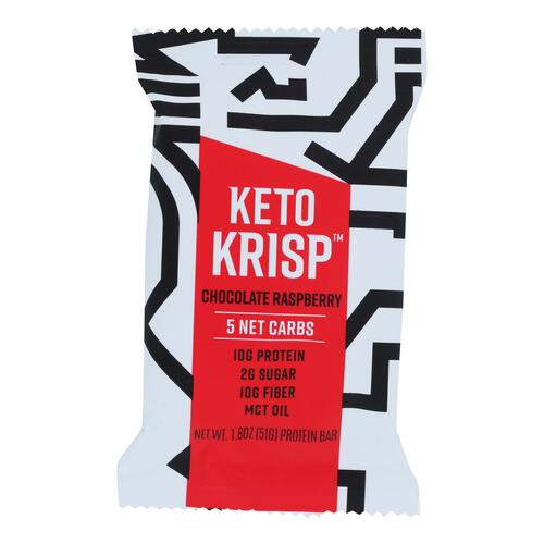 Keto Krisp - Bar Chocolate Raspberry - Case Of 12-1.8 Oz - chocolate