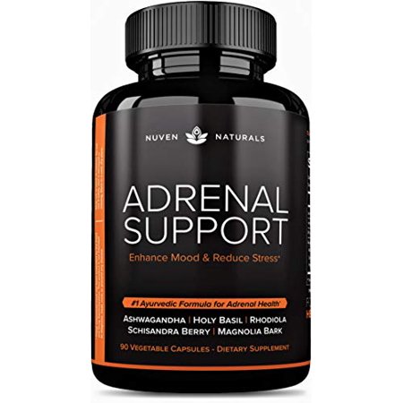 Adrenal Support - Natural Adrenal Fatigue Supplements, Cortisol Manager with Ashwagandha Extract, Rhodiola Rosea, Holy Basil, Adaptogenic Herbs for Anxiety - 860001402605