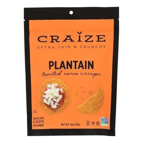 Extra Thin & Crunchy Plantain Toasted Corn Crisps, Plantain - 860001574906