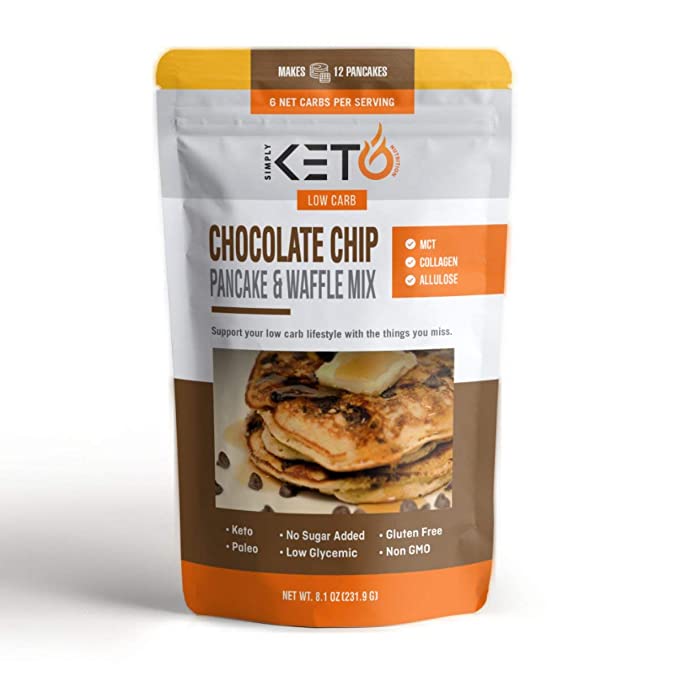  Simply Keto Nutrition Chocolate Chip Pancake and Waffle Mix - 860001897449