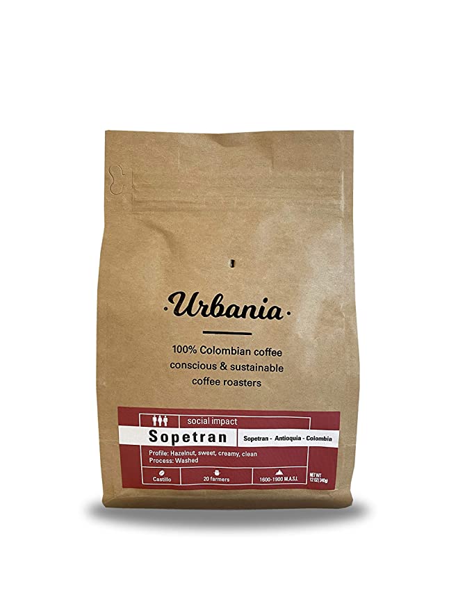 Urbania Sopetran Ground Bean Premium Colombian Coffee 12 oz. - 860003742129