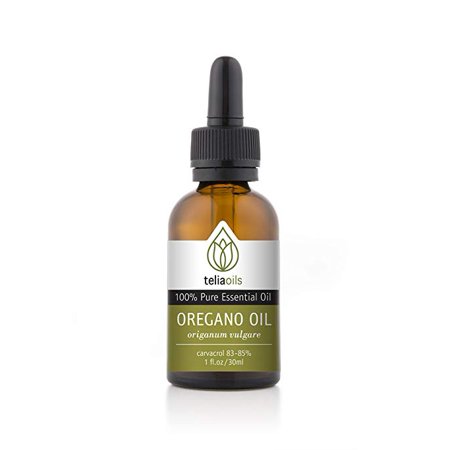 Teliaoils 100% Organic Oil Of Oregano - Super Strength over 86% Carvacrol - Pharmaceutical Grade Wild Oregano Oil from the mountains of Greece - Undiluted, Certified, Pure Oregano Essential Oil - 1 oz - 860003900826
