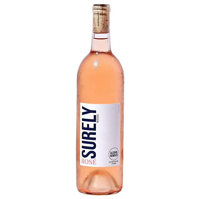  Surely Non Alcoholic - World's First Wine That Tastes Like The Real Thing, Low Sugar, Keto-Friendly, Low Calorie, 750ml, Rose  - 860004992486