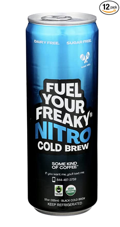 Fuel Your Freaky Nitro Cold brew 12oz USDA Organic and Fairtrade - 860006269418