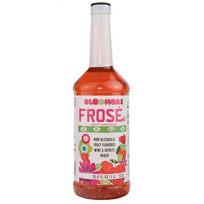 Bloomers Frosé & More Regular Drink Mix 1L Bottle - No GMO's, Gluten Free, Vegan, & Kosher - 860246001717