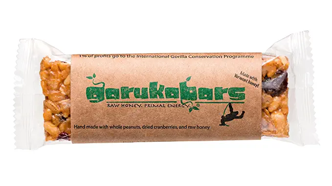Garuka Bars Energy Bar - Handmade with Raw Honey - 100% Recyclable Packaging - 20 Pack - 860496000621