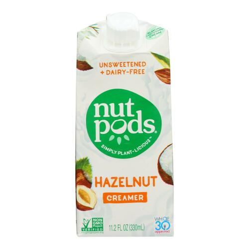 Nutpods - Non-dairy Creamer Hazelnut Unsweetened - Case Of 12 - 11.2 Fl Oz. - 0860521000121