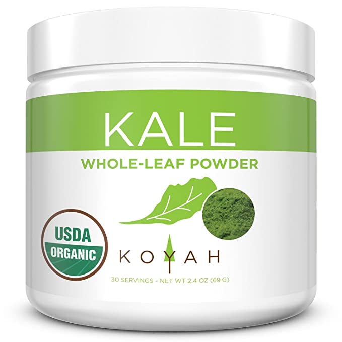  KOYAH - Organic USA Grown Kale Powder (Equivalent to 30 Cups Fresh) - 860674000245