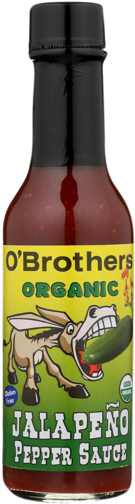 O BROTHERS: Hot Sauce Jalapeno Organic, 5 oz - 0860821000104