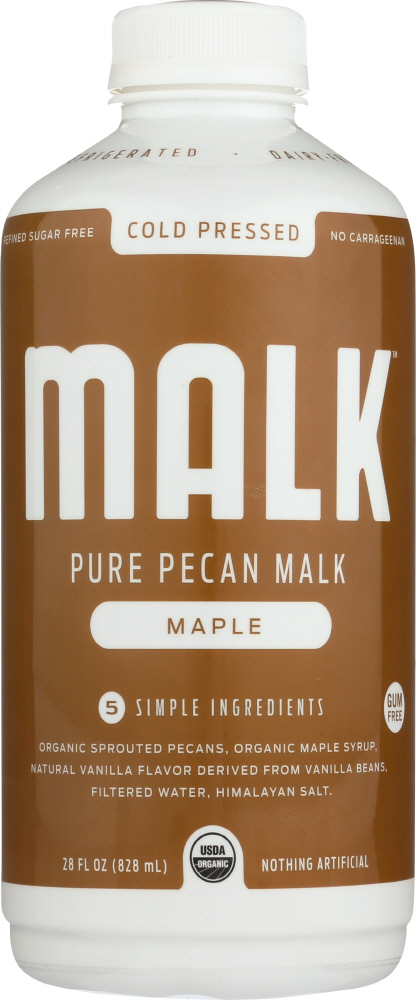 MALK: Pure Pecan Malk Maple, 28 oz - 0861029000101