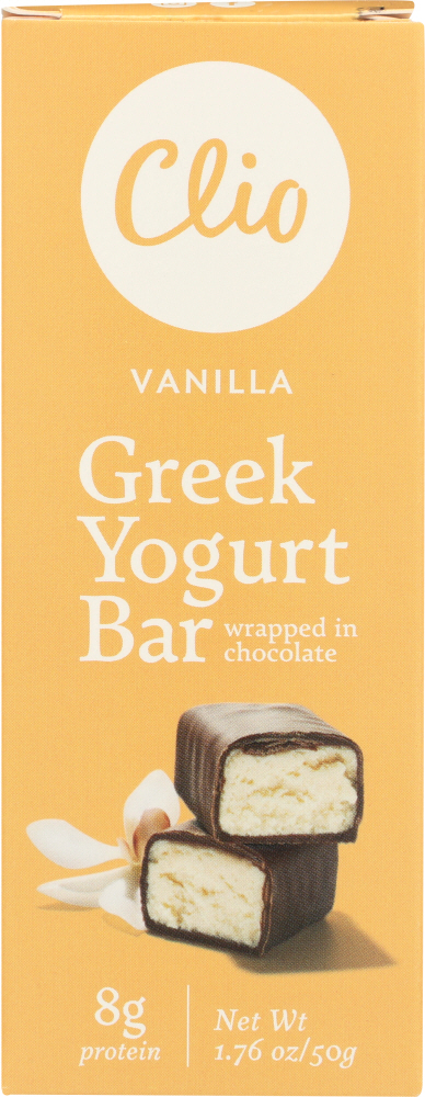 CLIO: Vanilla Greek Yogurt Bar, 1.76 oz - 0861703000106
