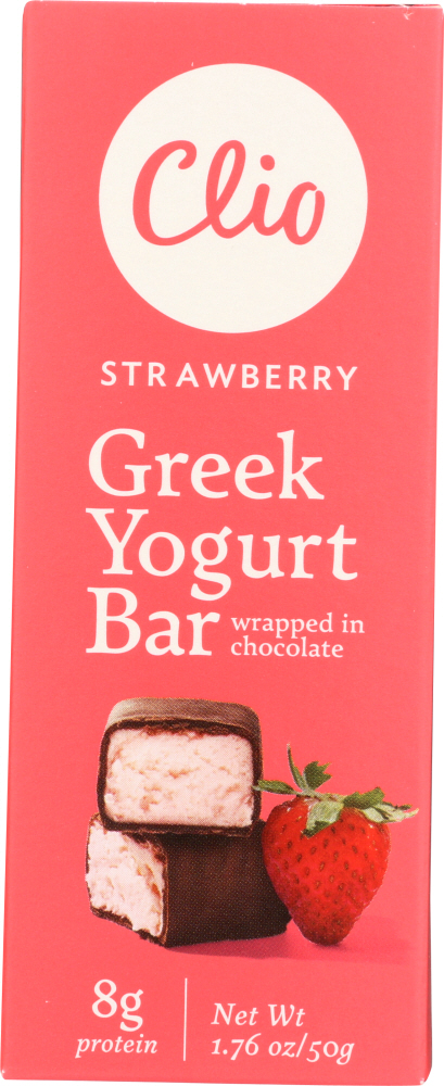 CLIO: Strawberry Greek Yogurt Bar, 1.76 oz - 0861703000113