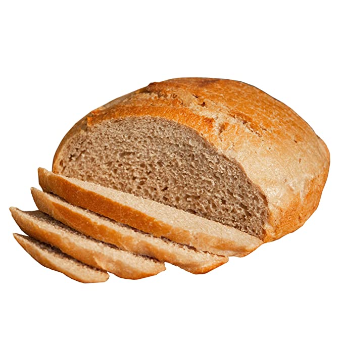  Fresh Sourdough Bread – San Francisco Bakery Style Dutch Oven Rustic Wheat – Hand-made – 3 Ingredient – 1 Sliced Artisan Round 34 oz  - 862374000310