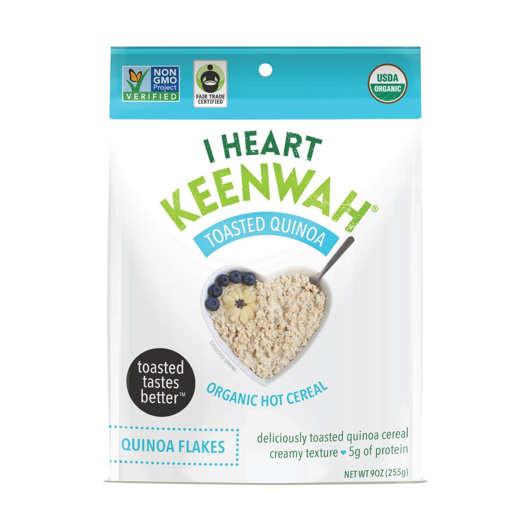 I HEART KEENWAH: Cereal Hot Toasted Quinoa Flakes, 9 oz - 0862421000300