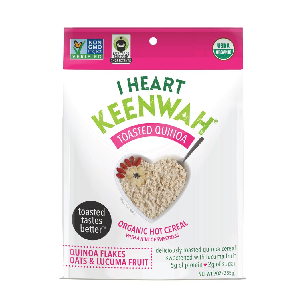 I HEART KEENWAH: Hot Cereal Toasted Quinoa SW, 9 oz - 0862421000317