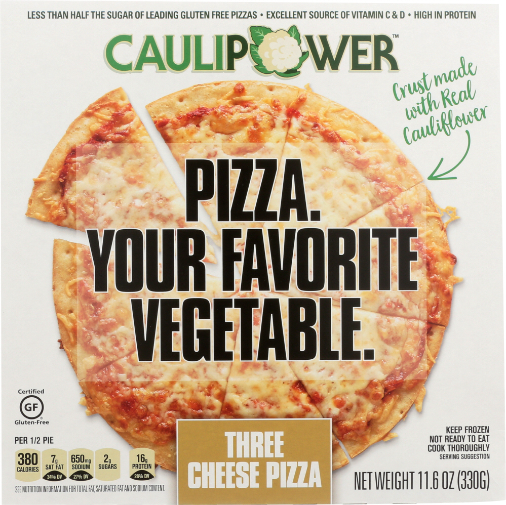 CAULIPOWER: Three Cheese Pizza Crust 11.6 Oz - 0862871000318