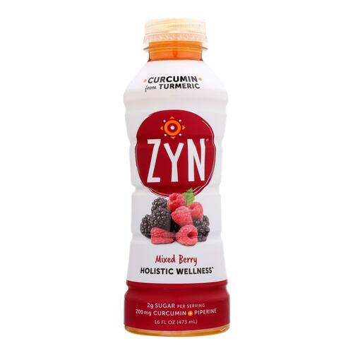 Zyn - Curcumin Drink - Mixed Berry - Case Of 12 - 16 Fl Oz. - 863003000442