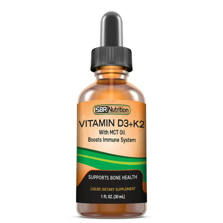 MAX ABSORPTION, Vitamin D3 + K2 (MK-7) Sublingual Liquid Drops with MCT Oil - 863691000373