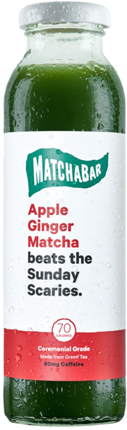 MATCHABAR: Apple Ginger Matcha Tea, 10 fl oz - 0864138000130