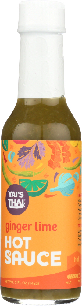 YAIS THAI: Sauce Hot Ginger Lime, 5 oz - 0864305000161