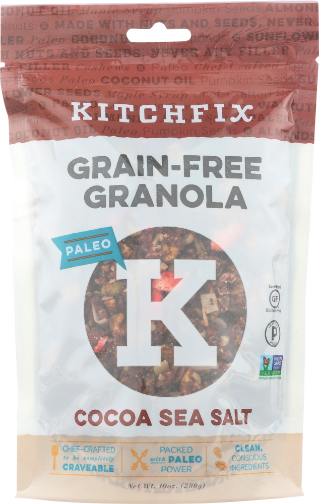 KITCHFIX: Cocoa Sea Salt Granola, 10 oz - 0864577000227