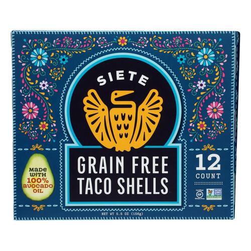 Siete - Taco Shells Grain Free - Case Of 12 - 5.5 Oz - 865336000069