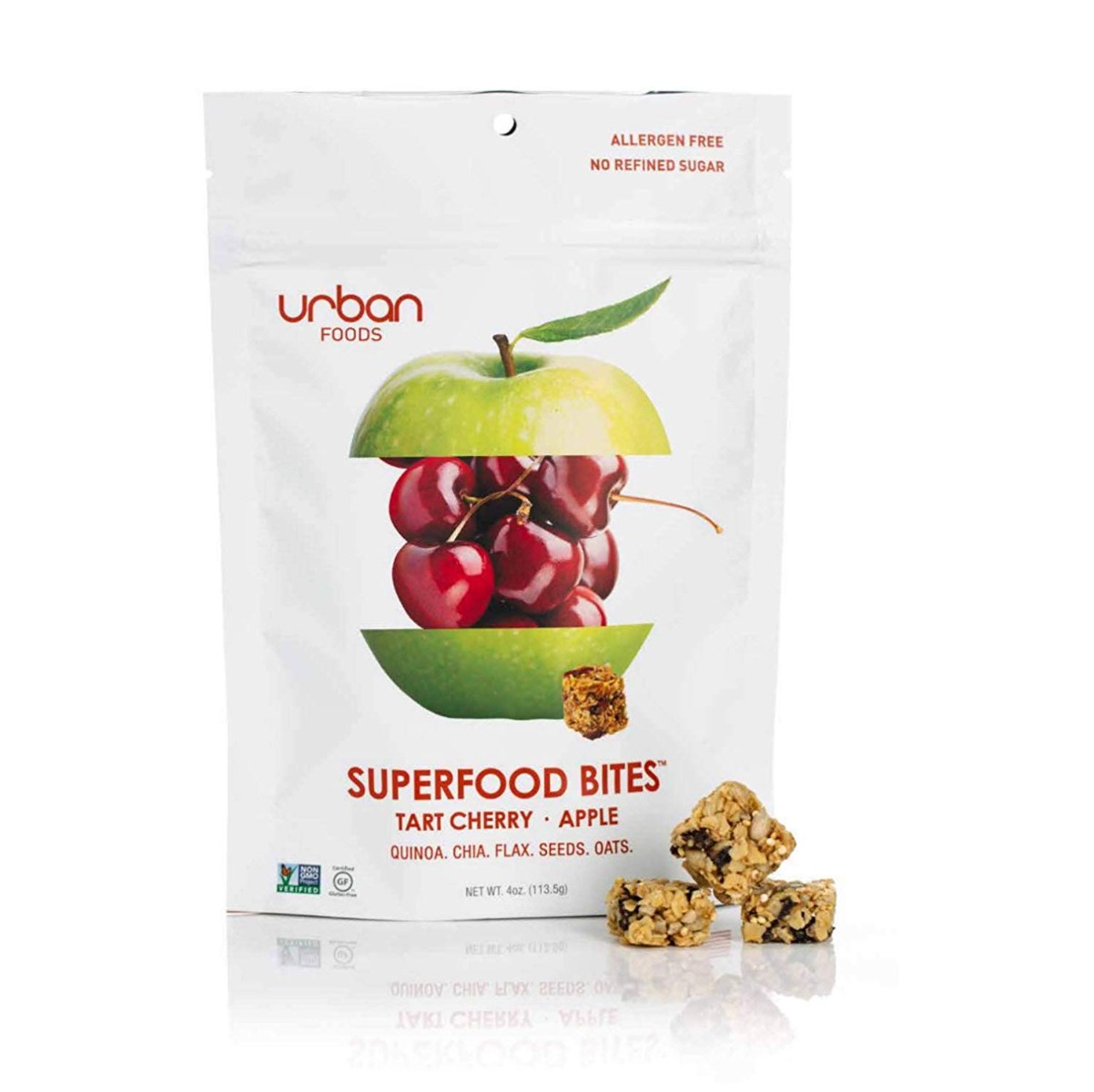 URBAN FOODS: Tart Cherry Apple Superfood Bites, 4 oz - 0865401000161