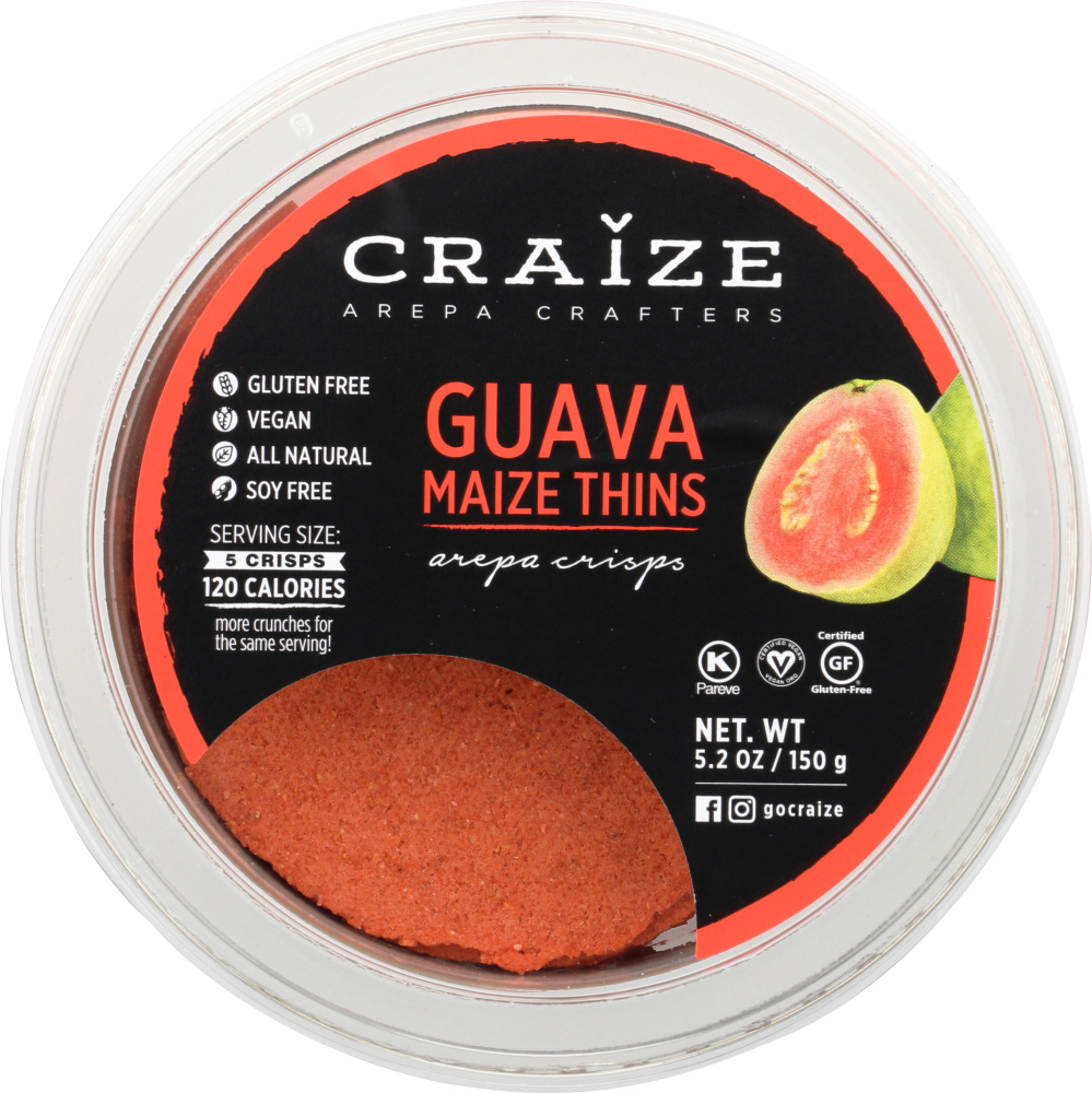 CRAIZE: Guava Maize Thins, 5.2 oz - 0865590000485