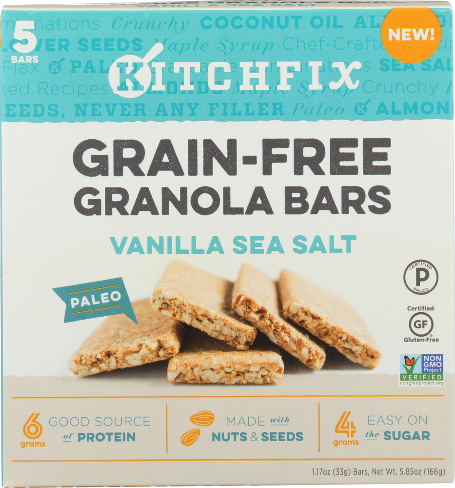 Vanilla Sea Salt Granola Bars, Vanilla Sea Salt - 866218000351