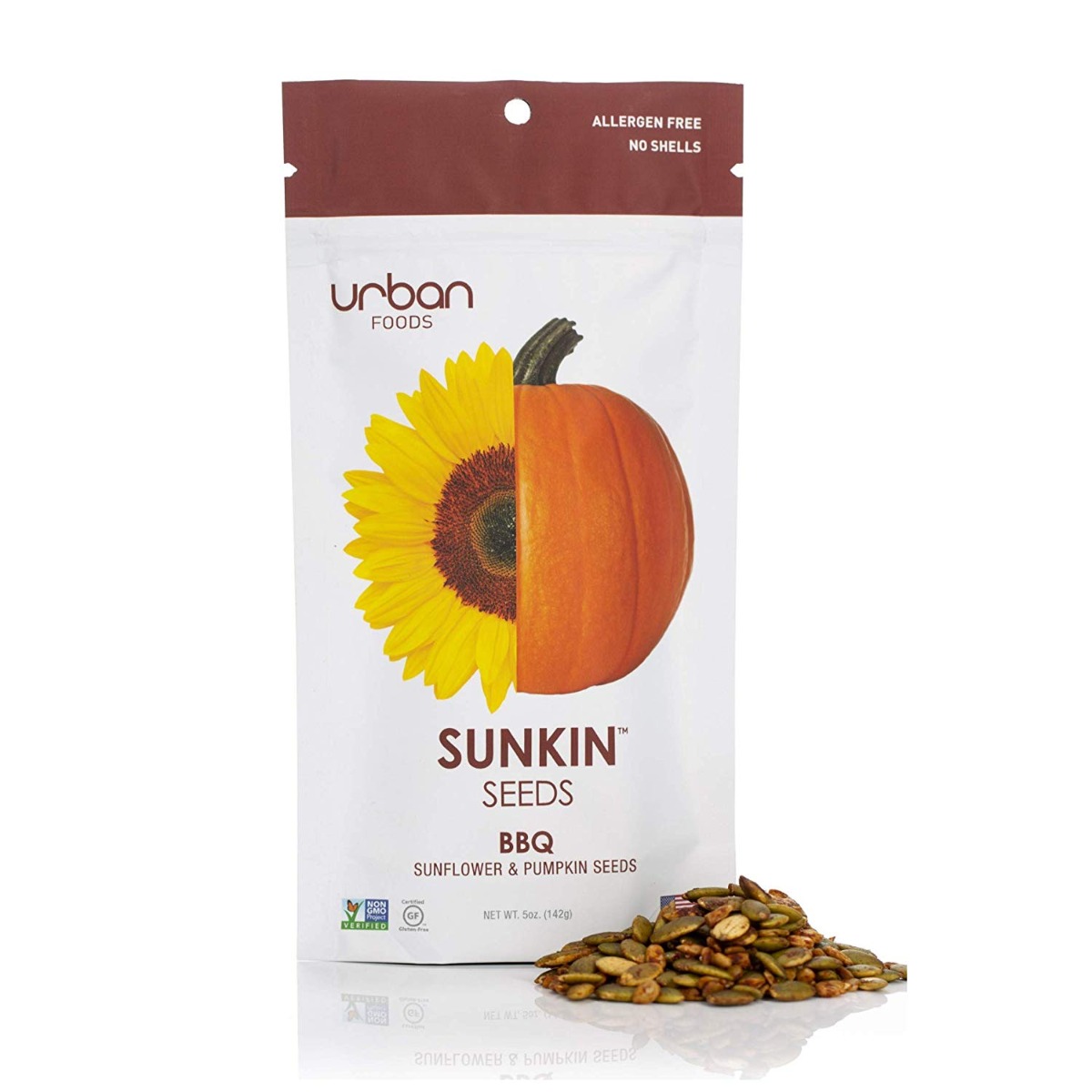 URBAN FOODS: BBQ Sunflower & Pumpkin Seeds, 5 oz - 0867084000407