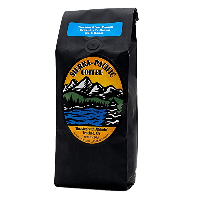  Sierra Pacific Coffee - Organic Truckee River French - Dark Roast - 12 Ounce Whole Bean Bags  - 867122000208