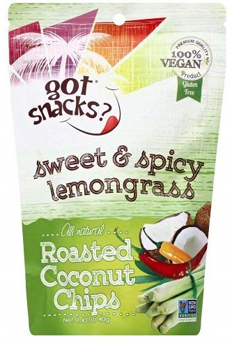 Got Snacks?, Roasted Coconut Chips, Sweet & Spicy Lemongrass - 867350000025