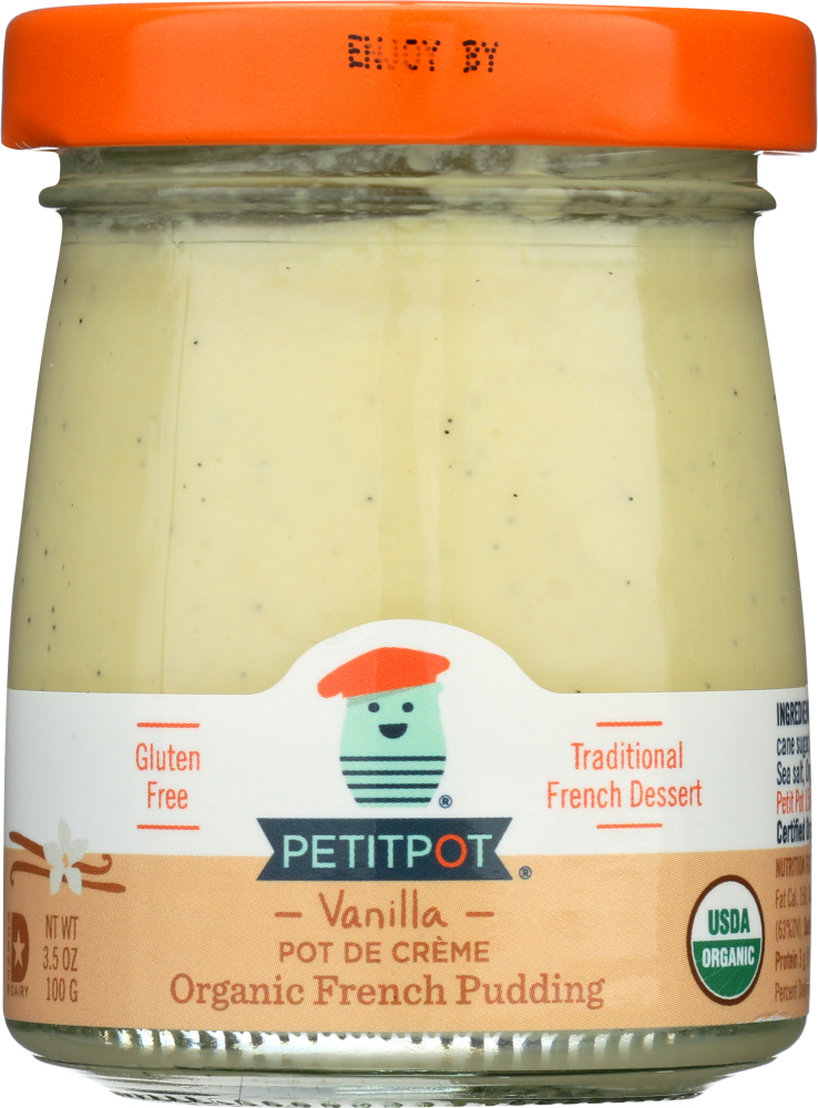 PETIT POT: Pot de Crème Organic French Pudding Vanilla, 3.50 oz - 0867518000041