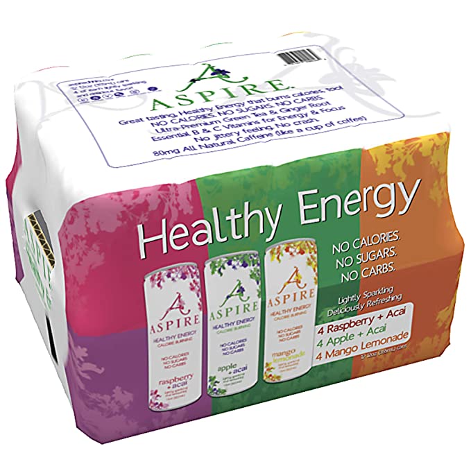  Aspire Healthy Energy Drink 12 Piece Variety Pack  - 867657000469