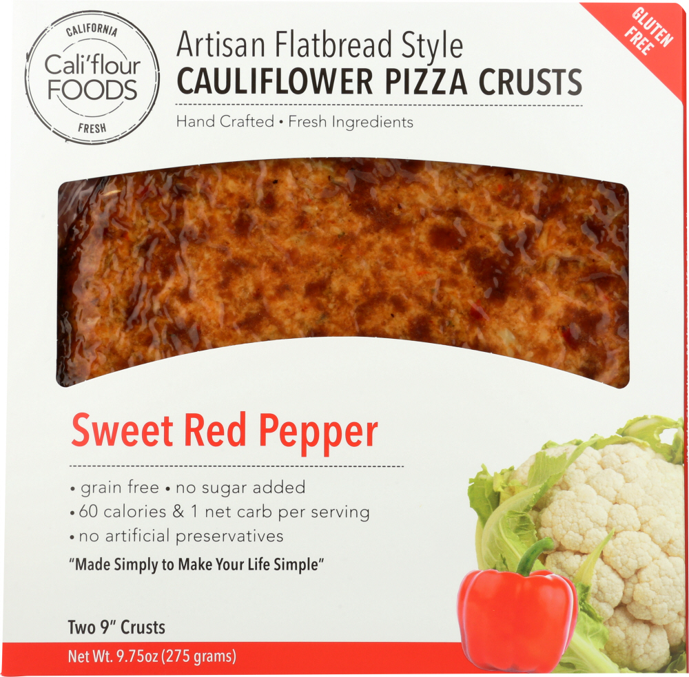 Sweet Red Pepper Cauliflower Pizza Crusts, Sweet Red Pepper - 867741000290