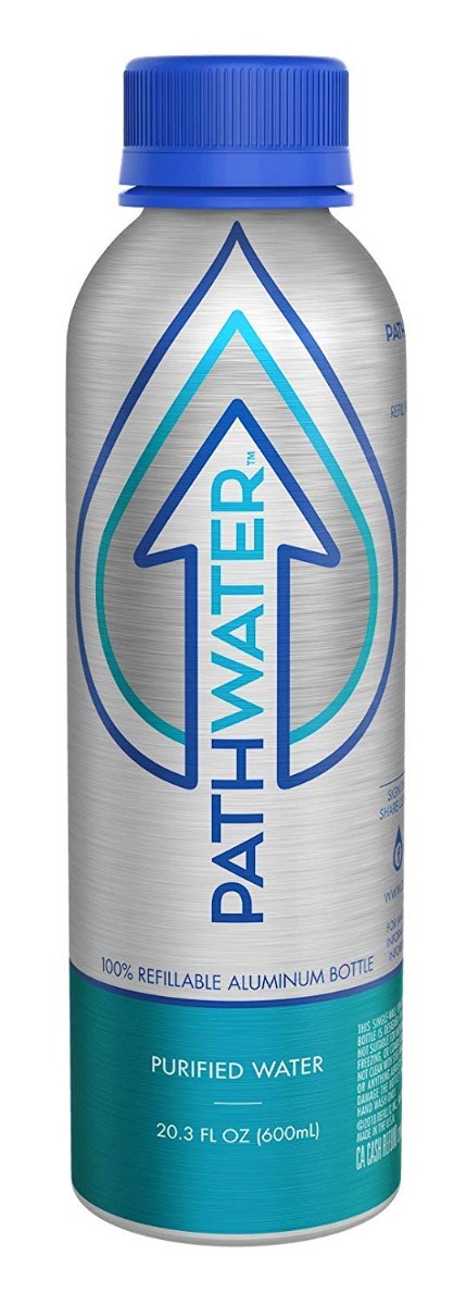 PATHWATER: Water Purified Aluminum Bottle, 20.3 oz - 0867801000130