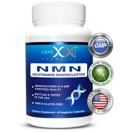 Genex 100% Pure NMN Supplement 250mg per Serving Boost Nad+ Levels 60 Veggie Capsules. - 868095000332