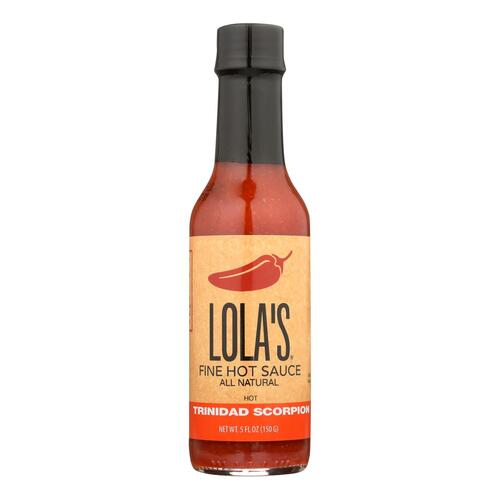 Lola's Fine Hot Sauce Trinidad Scorpion Fine Hot Sauce - Case Of 12 - 5 Fz - 868646000330