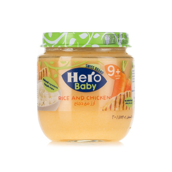 Hero Baby chicken & rice jar 9+ months 120g - Waitrose UAE & Partners - 8690504551041