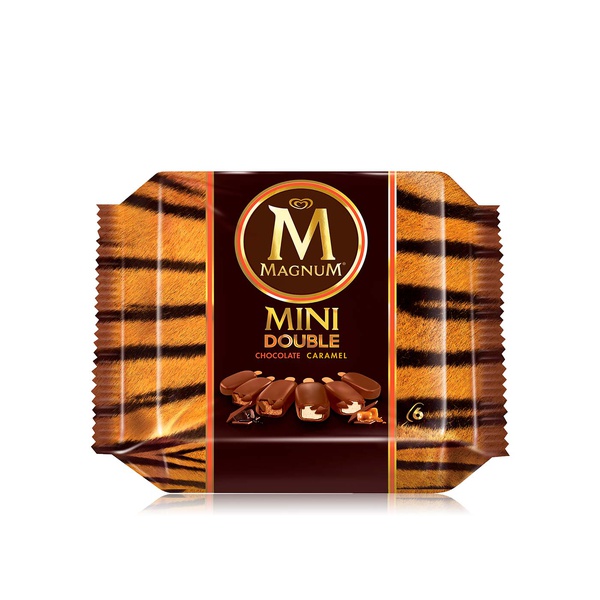 Magnum double chocolate & caramel mini ice cream 6 x 60ml - Waitrose UAE & Partners - 8690637837050