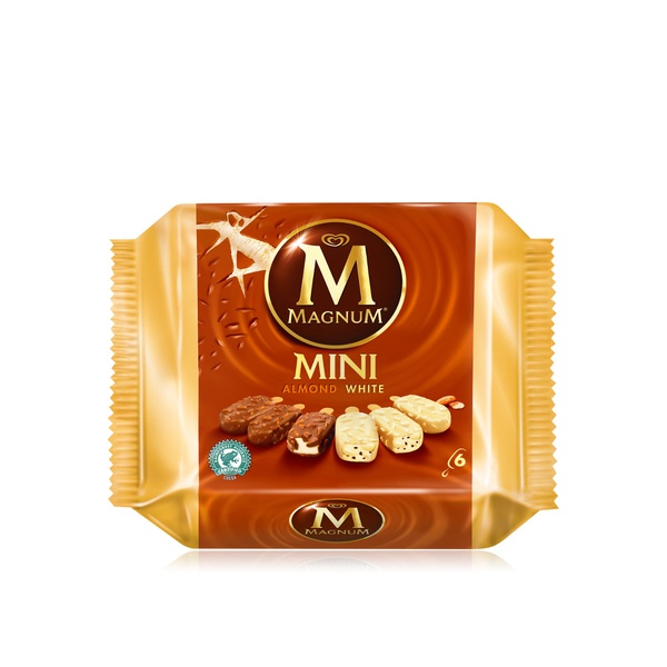 Magnum white almond mini ice cream x6 345ml - Waitrose UAE & Partners - 8690637915970