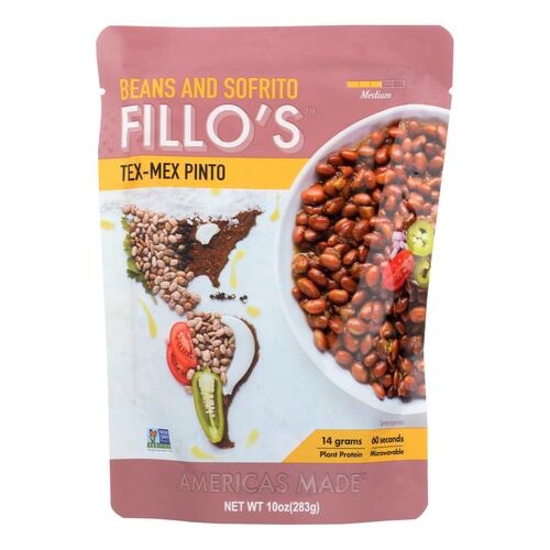 Fillo's Beans - Tex Mex Pinto - Case Of 6 - 10 Oz. - 0869707000283