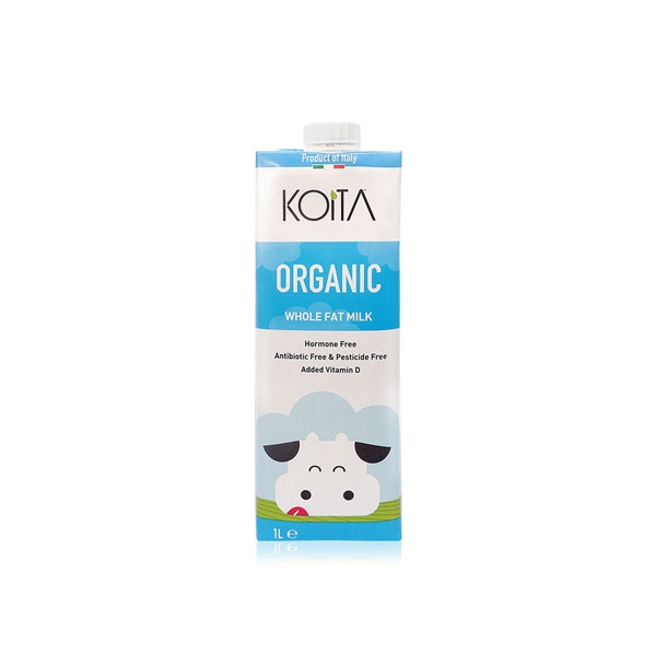 Koita organic whole milk with vitamin A and D3 1ltr - Waitrose UAE & Partners - 869712000001